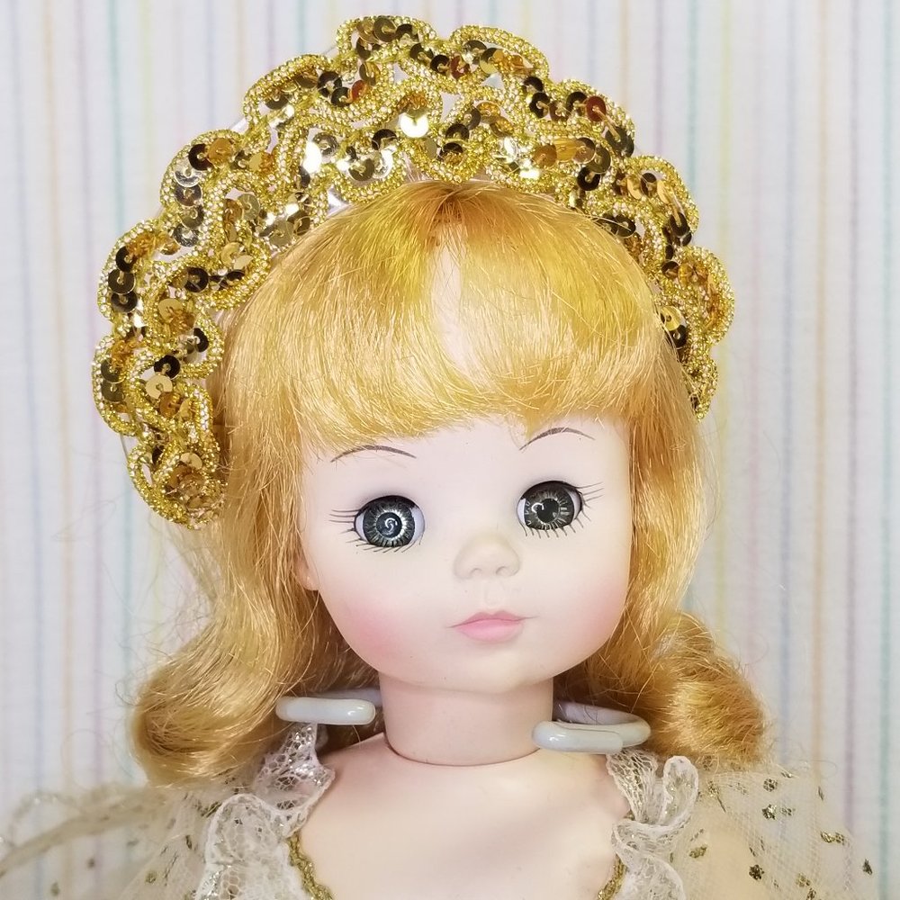 1965 Vintage Madame Alexander Doll Cinderella w/ Stand Gold Dress Shoes Bloomers - Picture 2 of 10